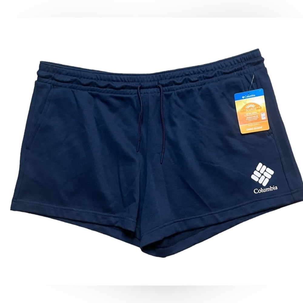 Columbia Women's Omni-Shade Sun Protection Athletic Shorts - Navy Blue XXL